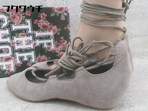 ◇ ●未使用● ◎ Jeffrey Campbell ジェフリーキャンベル レースアップ パンプス シューズ サイズ37 グレー レディース_画像3