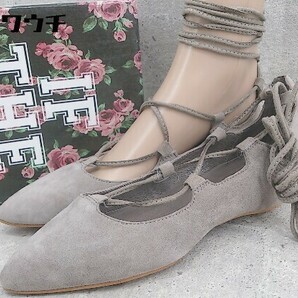 ◇ ●未使用● ◎ Jeffrey Campbell ジェフリーキャンベル レースアップ パンプス シューズ サイズ37 グレー レディースの画像1