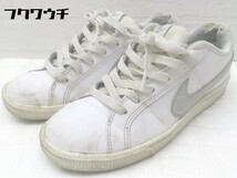 ◇ NIKE ナイキ ８４４８９６-100 コートロイヤル COURTROYAL スニーカー サイズ22.5ｃｍ ホワイト シルバー レディース_画像1