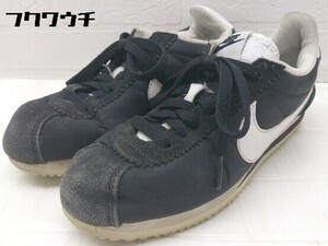 ◇ NIKE コルテッツ クラシック CLASSIC CORTEZ NYLON 749864-011 スニーカー シューズ 23.5cm ブラック レディース