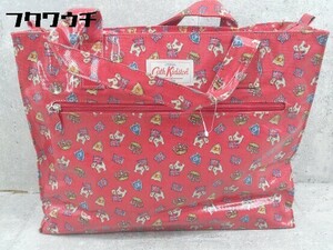 ■ Cath Kidston キャス キッドソン 総柄 トート ハンド バッグ レッド レディース