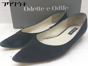 ■ ◎ Odette e Odile オデット エ オディールパンプス サイズ23 1/2 ブラック レディース