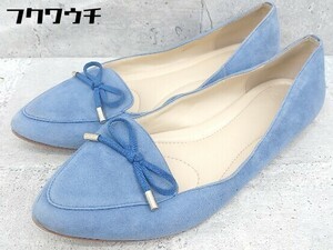 * NUMBER TWENTY-ONE number tuenti one flat shoes pumps size 24.5 blue lady's 