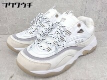 ◇ FILA フィラ スニーカー シューズ サイズ23cm ホワイト レディース_画像2