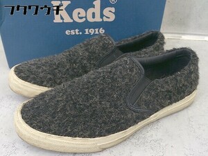 ◇ ◎ Keds ケッズ スリッポン スニーカー シューズ サイズ7H ブラック グレー レディース