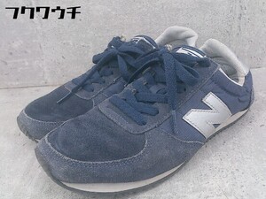◇ NEW BALANCE ニューバランス U220NS スニーカー シューズ サイズ24cm ネイビー シルバー レディース