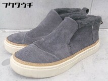 ◇ TOMS トムス ハイカット スニーカー シューズ 22ｃｍ グレー レディース_画像2