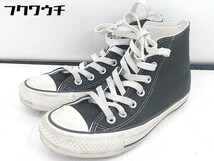 ◇ CONVERSE コンバース ALL STAR 100 COLORS HI 1CK561 スニーカー シューズ サイズ23cm ブラック レディース_画像1