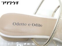 ◇ Odette e Odile オデット エ オディール UNITED ARROWS ヒール サンダル サイズ37 ベージュ系 レディース_画像4