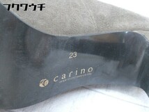 ◇ carino カリーノ タッセル ローファー ヒール パンプス サイズ23cm カーキ系 レディース_画像6
