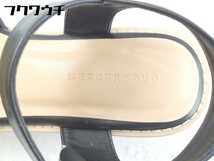 ■ ◎ MERCURYDUO マーキュリーデュオ 厚底 サンダル サイズ38 ブラック レディース_画像4