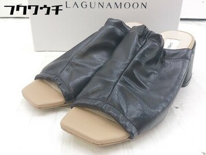 * * LAGUNAMOON Laguna Moon heel sandals size XS black lady's 