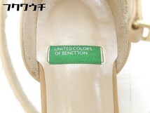 ◇ ◎ UNITED COLORS OF BENETTON アンクルストラップ パンプス サイズ22 1/2 ベージュ系 レディース_画像4