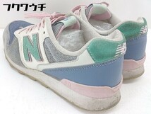 ◇ NEW BALANCE ニューバランス WR996HL スニーカー シューズ サイズ23.5cm ブルー ホワイト ピンク レディース_画像3