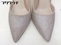 ◇ ◎ CHARLES ＆ KEITH　チャールズ＆キース グリッター ポインテッドトゥ ヒール パンプス サイズ35 ピンク系 レディース_画像8