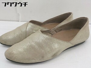 * * yuko imanishi+yuukoimanisi plus lustre flat shoes size 37 gold group lady's 