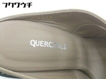 ◇ ◎ QUERCIOLI クエルチオーリ ヌバックデザイン ヒール サンダル ミュール サイズ35 1/2 ベージュ レディース_画像4