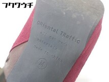 ■ Oriental Traffic ラウンドトゥ サイドジップ ショート ブーツ サイズM ボルドー ブランド レディース_画像6