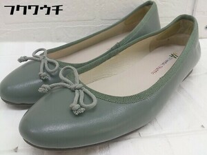 * Oriental Trafficolientaru traffic Flat pumps shoes size 40 green group lady's 