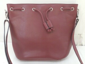 * UN BILLION Anne billion shoulder bag wine red series lady's 