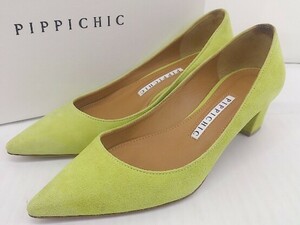 * * PIPPICHICpipi Schic po Inte do Turow heel pumps size 35 green group lady's 