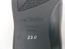 ◇ velikoko ヴェリココ ポインテッドトゥ ローヒール パンプス 23ｃｍ ブラック レディース_画像8