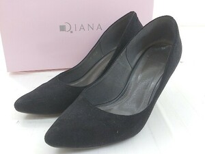 ◇ ◎ DIANA ダイアナ パンプス シューズ サイズ23cmRT ブラック レディース