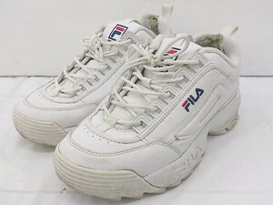 * FILA filler thickness bottom sneakers shoes size US6 white lady's 
