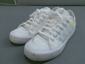 ◇ adidas NIZZA アディダス ニッツァ RF GZ3397 スニーカー シューズ サイズ24.0cm ホワイト ブルー イエロー レディース