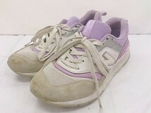 ◇ NEW BALANCE ニューバランス CW997HEA スニーカー シューズ サイズ23.0cm パープル グレー ホワイト系 レディース_画像1