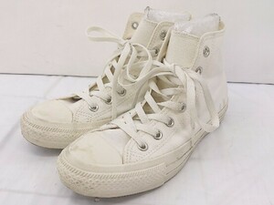 ◇ CONVERSE コンバース 5SC702 ハイカット スニーカー シューズ サイズ24.5cm オフホワイト系 レディース