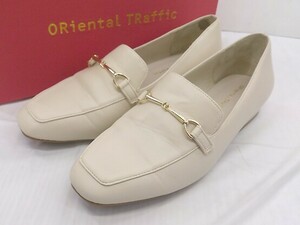 * * Oriental Trafficolientaru трафик квадратное tu каблук Loafer обувь размер 37 крем женский 