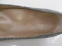 ◇ vanity beauty ラウンドトゥ ヒール ラメ パンプス サイズ21 1/2 グレー系 レディース_画像4