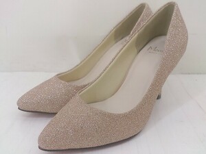 * menuemen Epo Inte dotu heel pumps size 22.5 Gold lady's 