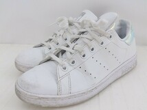 ◇ adidas FX7521 STAN SMITH J スニーカー シューズ サイズ22.5cm ホワイト レディース P_画像1