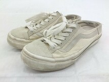 ◇ VANS V360G MULE スニーカー シューズ サイズ23.5ｃｍ アイボリー レディース P_画像1