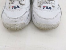 ◇ FILA フィラ 5XM00003-125 スニーカー シューズ サイズ23.0cm ホワイト ネイビー レディース P_画像9