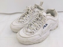 ◇ FILA フィラ UFW19054-125 スニーカー シューズ サイズ 23cm ホワイト レディース P_画像1