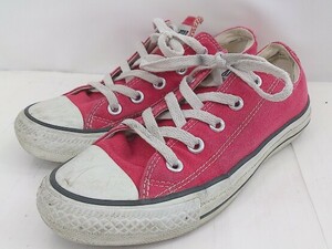 ◇ CONVERSE コンバース オールスター ローカットスニーカー シューズ サイズ23ｃｍ レッド レディース P