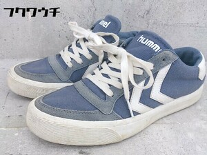 ◇ hummel ヒュンメル スニーカー シューズ サイズ23？ ブルー系 レディース