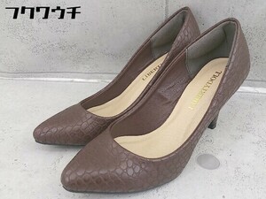 * LibertyDoll Liberty doll type pushed . heel pumps size M Brown lady's 