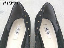 ◇ REZOY リゾイ R&E スタッズ ポインテッドトゥ ヒール パンプス サイズ23.5 ブラック レディース_画像9