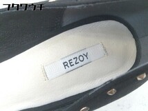 ◇ REZOY リゾイ R&E スタッズ ポインテッドトゥ ヒール パンプス サイズ23.5 ブラック レディース_画像4