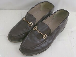 * SENSE OF PLACE sense ob Play s bit Loafer shoes size L dark brown lady's P