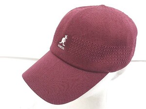 ◇ KANGOL カンゴール 野球帽 帽子 キャップ ボルドー系 サイズM レディース P