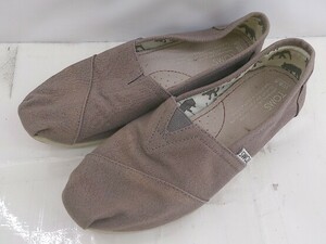 ◇ TOMS トムス スリッポン シューズ サイズW6.5 ベージュ レディース P