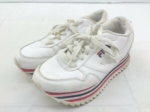 ◇ FILA フィラ WFW20005-125 スニーカー シューズ サイズ 22.5cm ホワイト レディース P