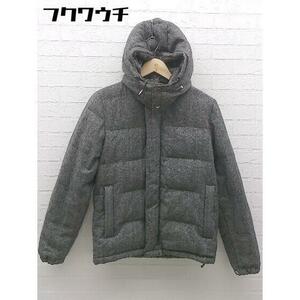 # * URBAN RESEARCH Urban Research with a hood . long sleeve down jacket size S gray series men's 