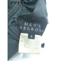 ■ MEN'S MELROSE メンズ メルローズ リバーシブル 長袖 ダウン ジャケット サイズ4 ダークグリーン系 メンズ_画像4