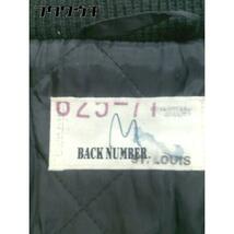 ■ BACK NUMBER バックナンバー ロゴ　刺繍　切替 長袖 ジャケット サイズM ブラック　グレー メンズ_画像4